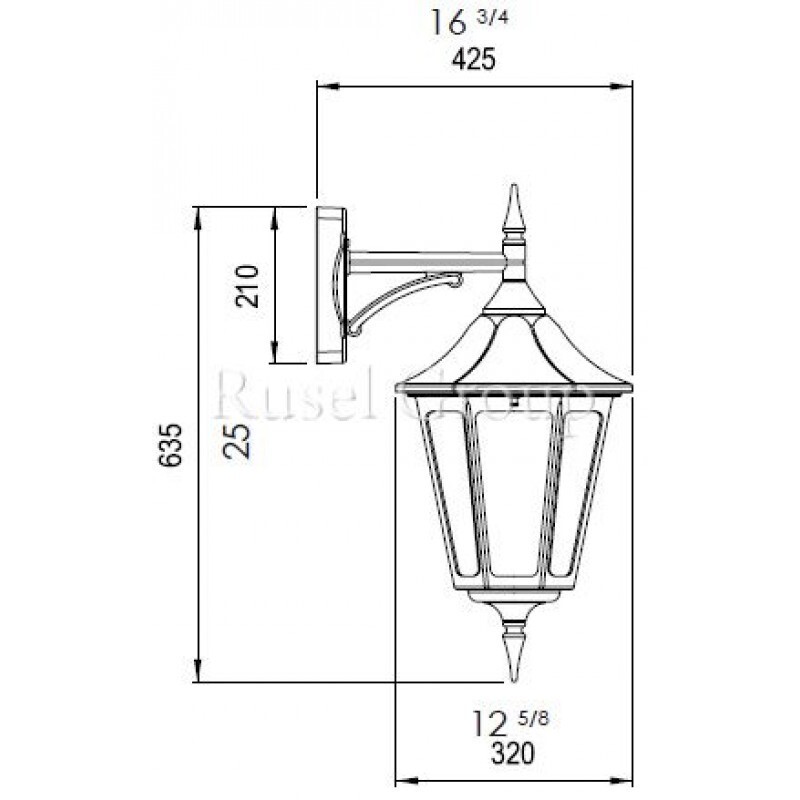 Уличный светильник Kolarz ESAGONALE GRANDE 94071/C