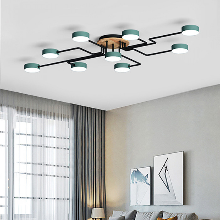 Потолочная люстра SCHEME LED COLOR L132 Green by ImperiumLoft