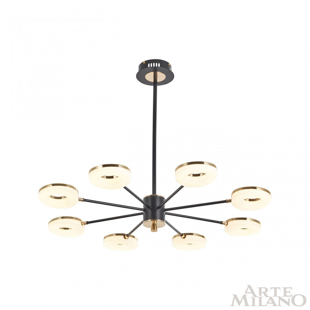 Люстра светодиодная 277499/8 BK/GD Arte Milano