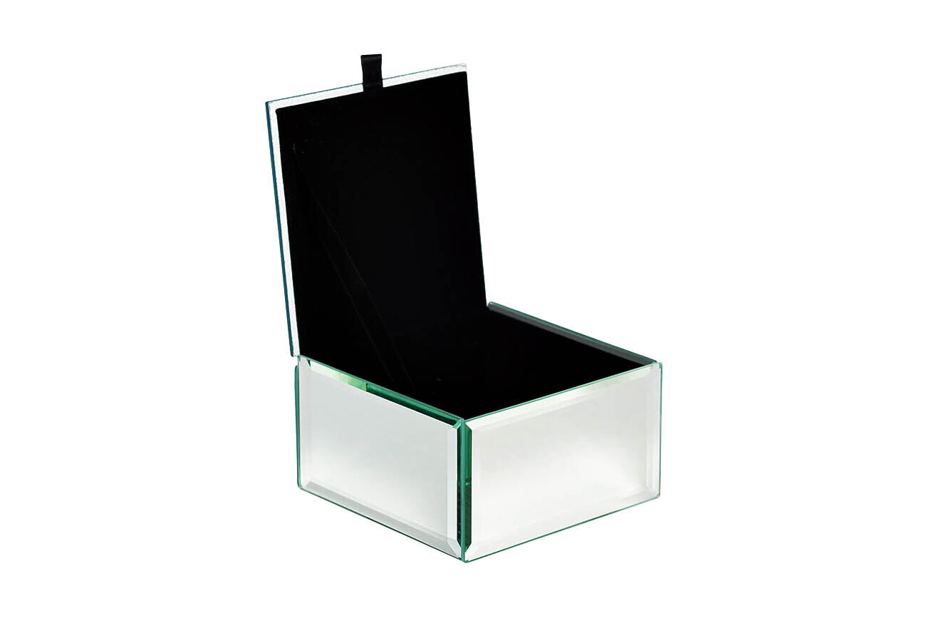 Шкатулка стеклянная голубая Garda Decor 19-ОА-450-BS