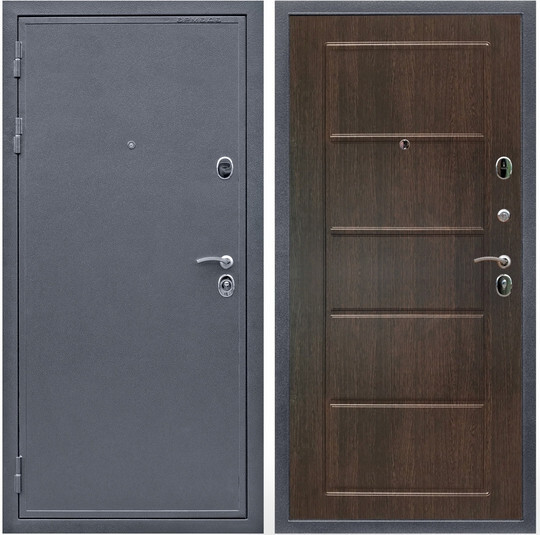 Дверь входная Graf Лондон 2 Антик серебро / МДФ 6 мм ФЛ-39 Венге