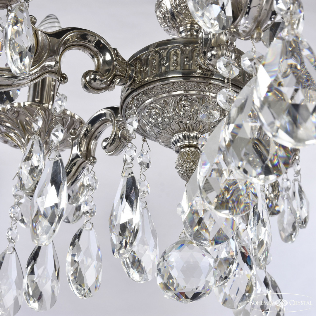 Люстра бронзовая с хрусталём 72101/5/125 A Ni