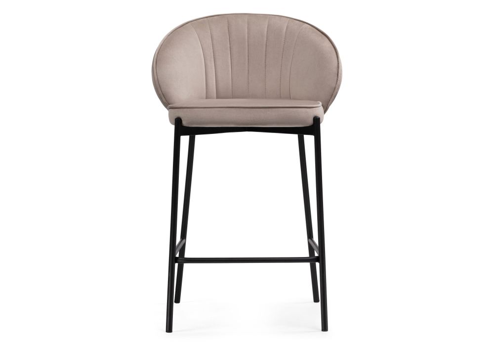 Барный стул Woodville Нейл латте / черный 528461