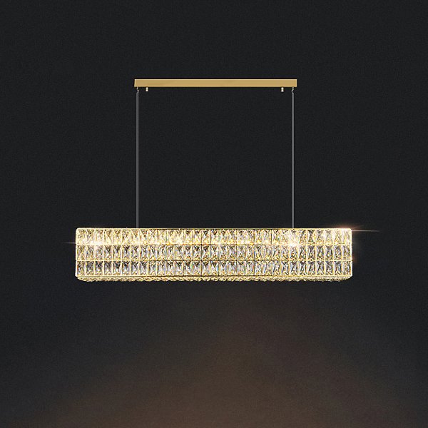 Подвесной светильник ACHILLES B LONG L80 Brass by ImperiumLoft