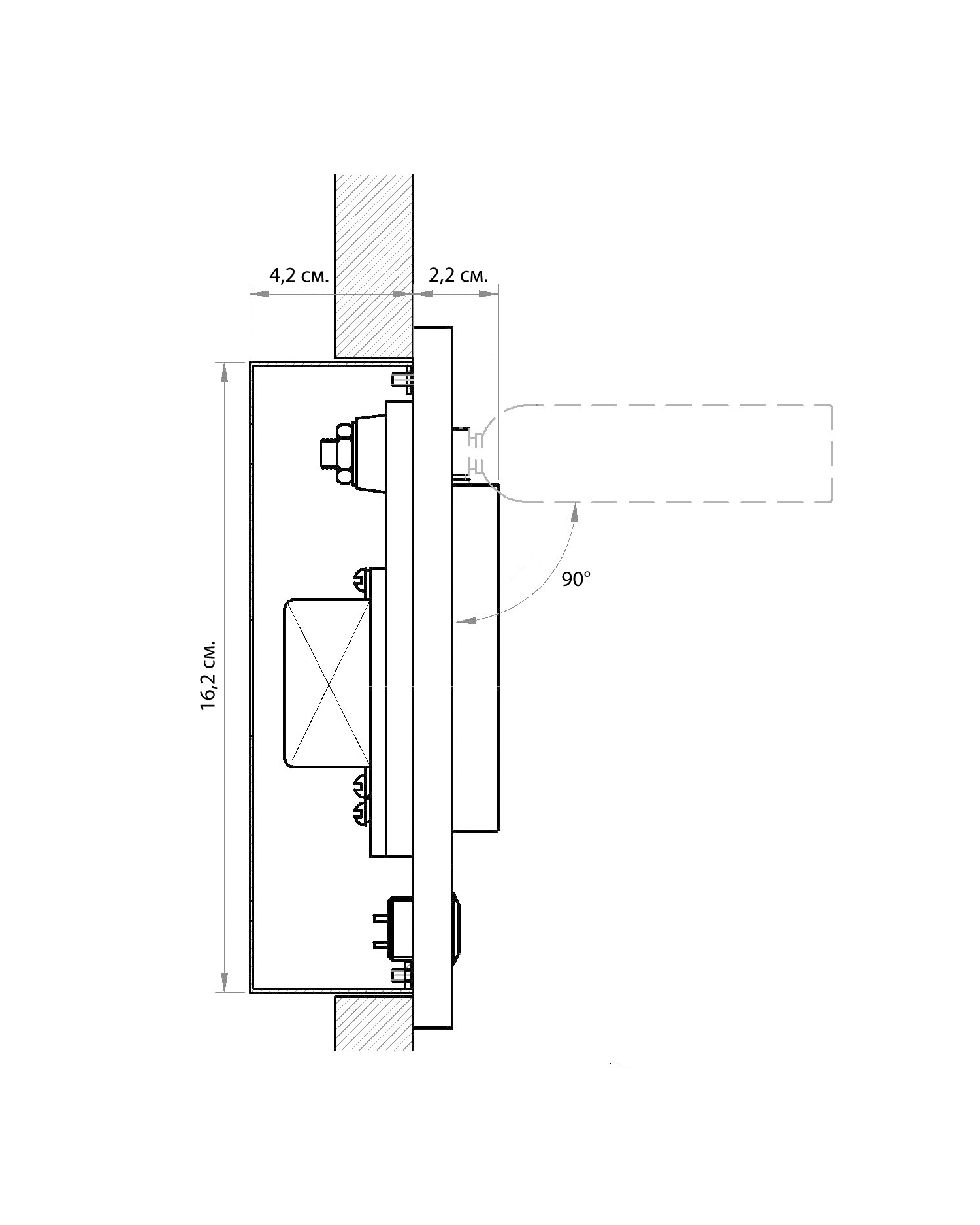 Встраиваемый в стену светильник Трейс Louvre Home LHLSC020324XNP