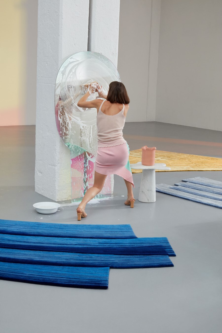 Ковер CC-TAPIS Stroke 1.0 Blue