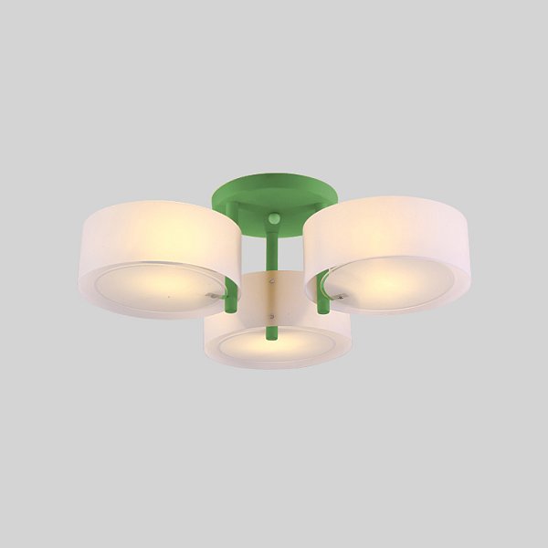 Потолочная люстра HEDDA D54 3 lamps Green by ImperiumLoft