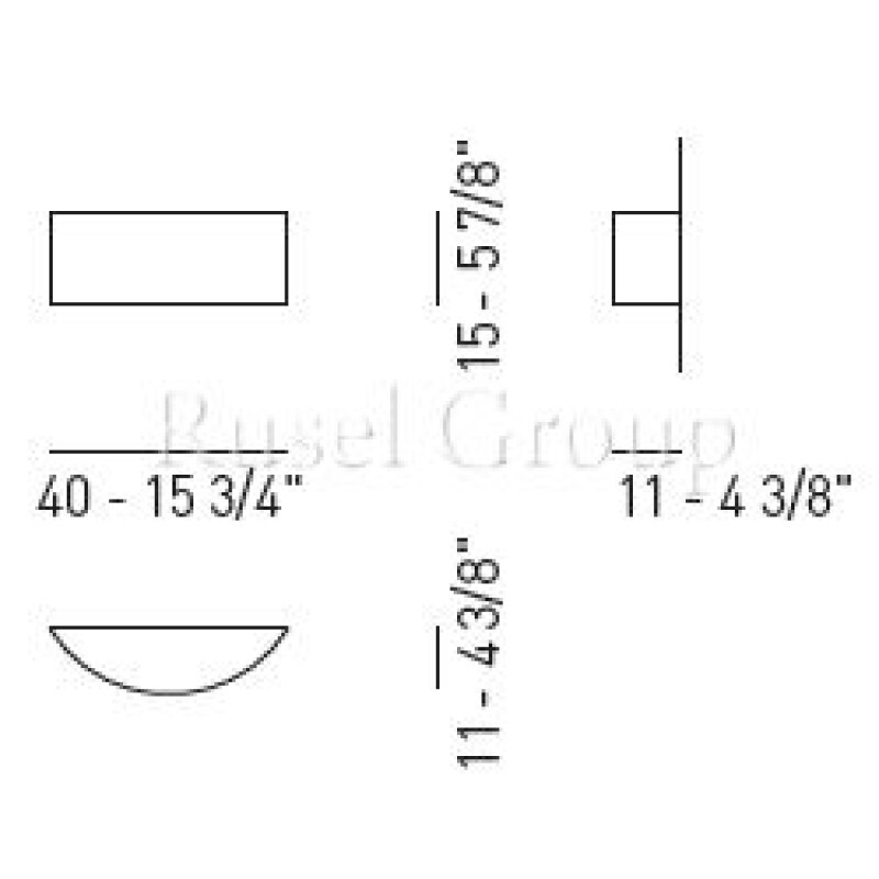 Настенный светильник Axo Light SKIN AP 40