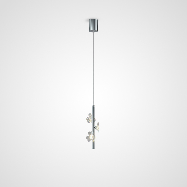 Подвесной светильник CAMILIA BW L3 Chrome by ImperiumLoft