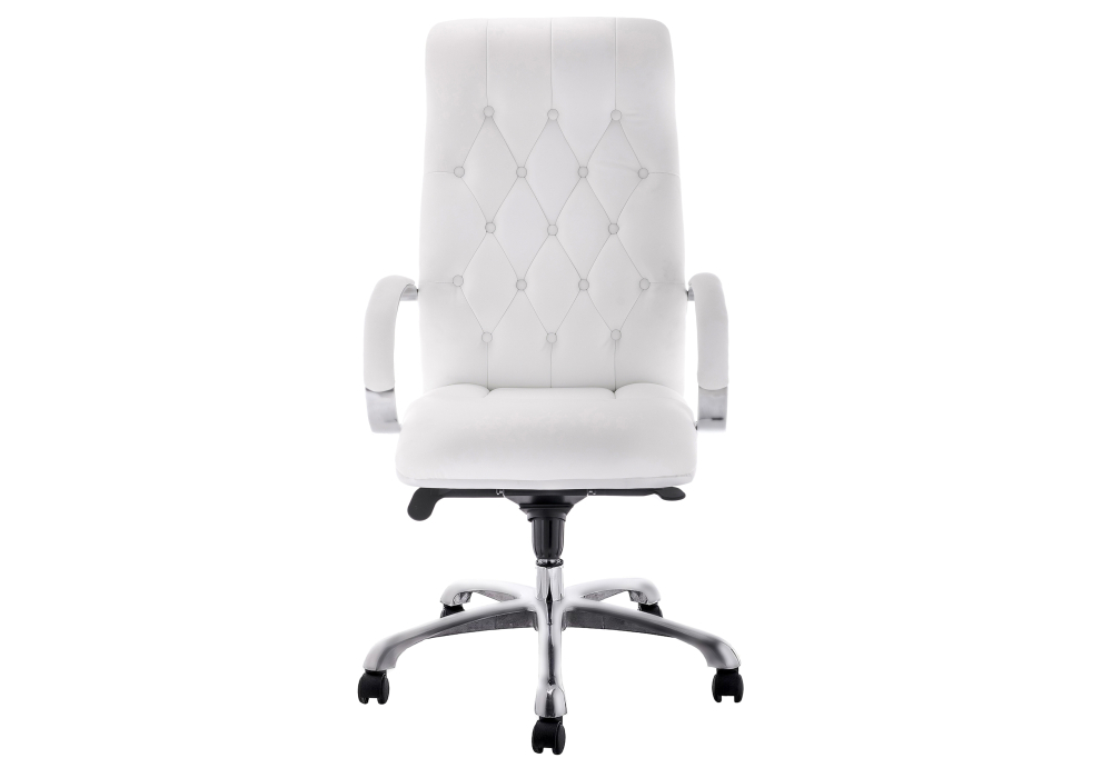 Компьютерное кресло Woodville Osiris white / satin chrome 15425