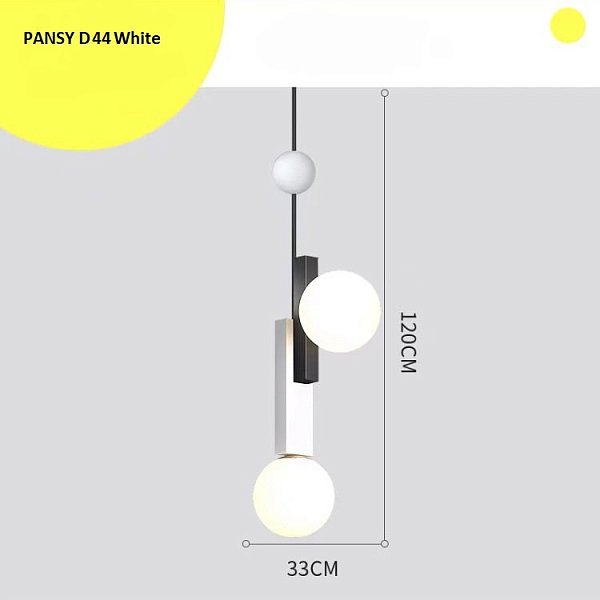 Подвесной светильник PANSY D35 White by ImperiumLoft