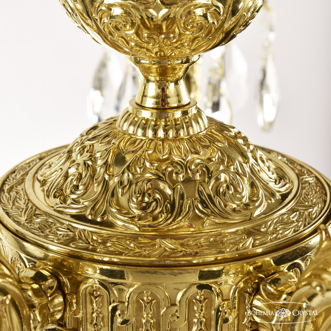 Люстра бронзовая с хрусталём 71102/5/175 B G