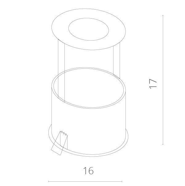 Встраиваемый светильник Arte Lamp A3120PL-1WH