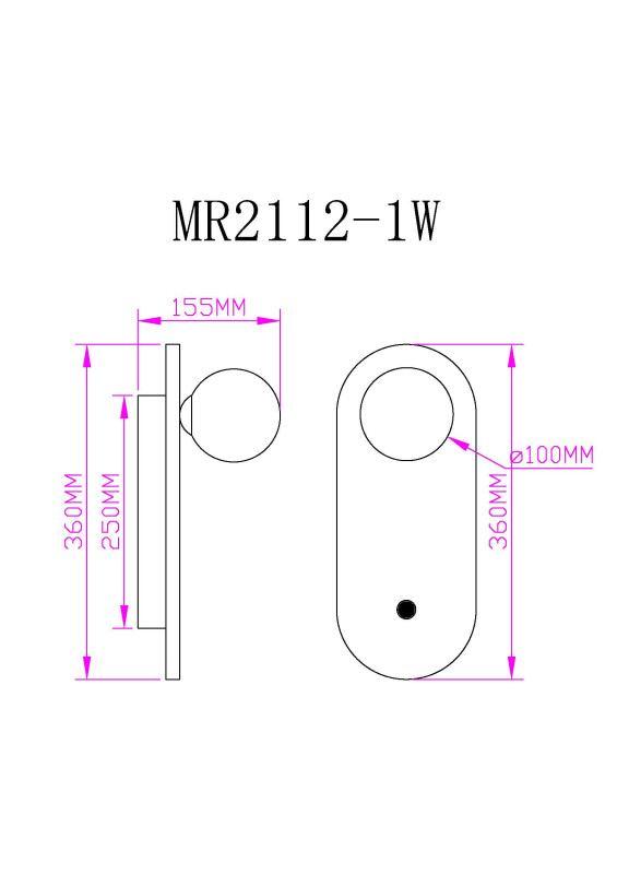 Бра MyFar MR2112-1W