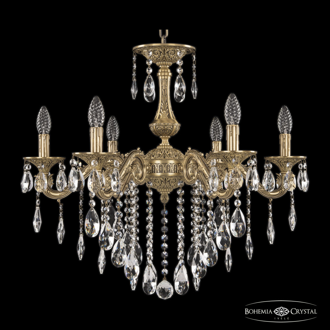 Люстра бронзовая с хрусталём 71102/6/210 B FP