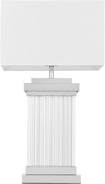 Интерьерная настольная лампа Lumina Deco LDT 310 CHR+WT