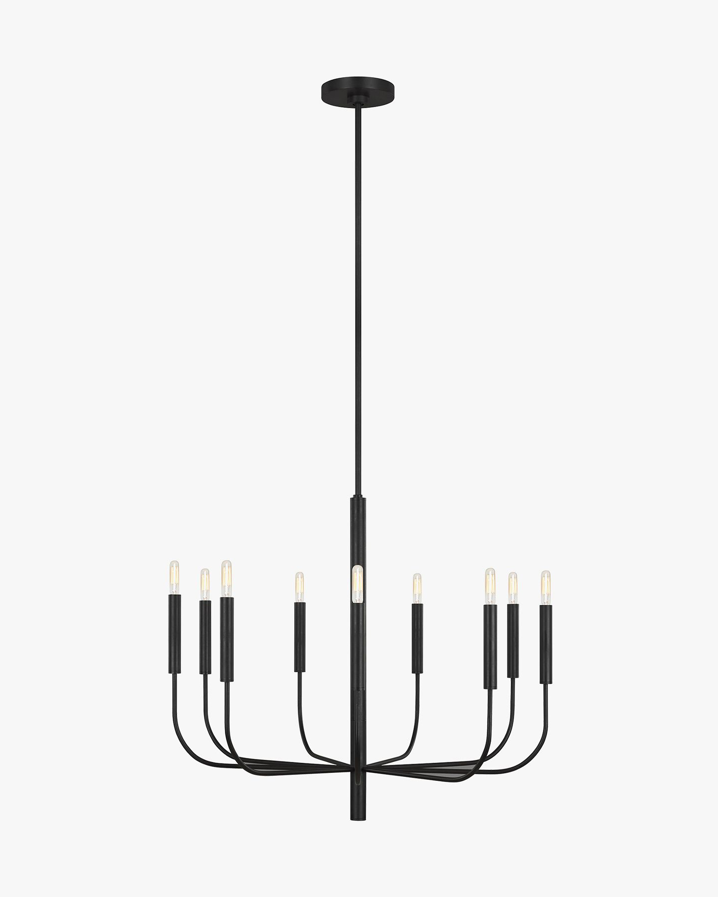 Большая чёрная люстра Уорвик Louvre Home JJ11161-9DB