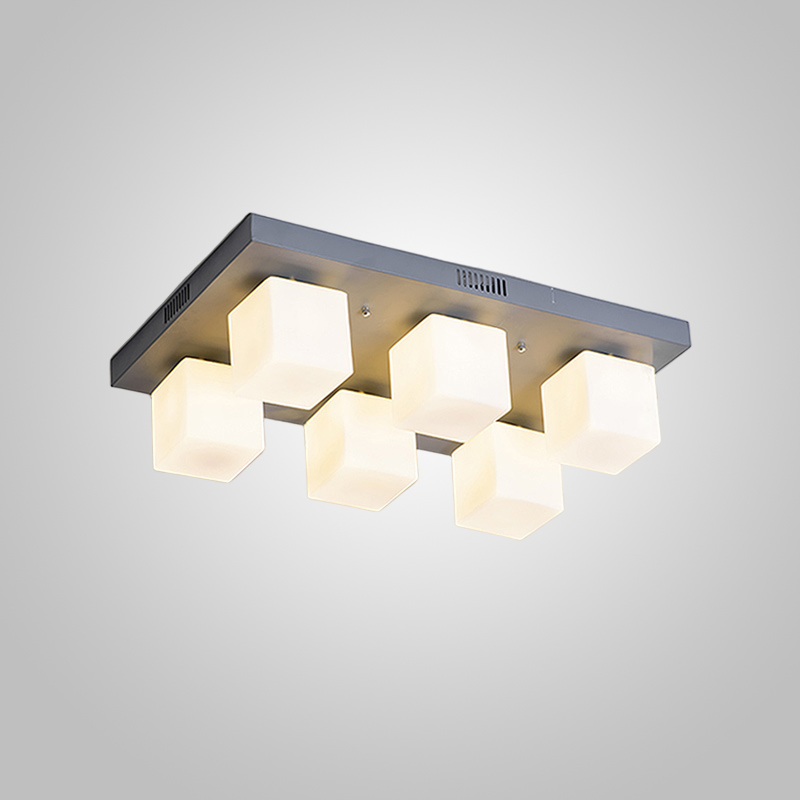 Подвесная люстра BOARD CUBE L6 Grey by ImperiumLoft