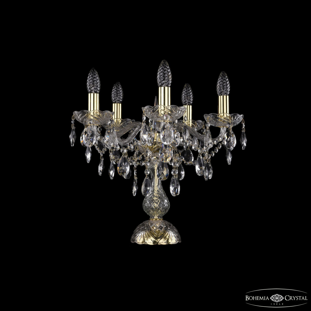 Настольная лампа хрустальная 1415L/5/141-39 G