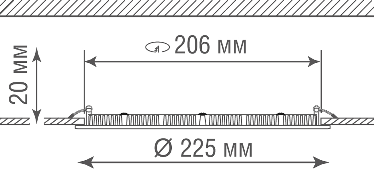 Светодиодная панель Donolux DL18455R18W1W