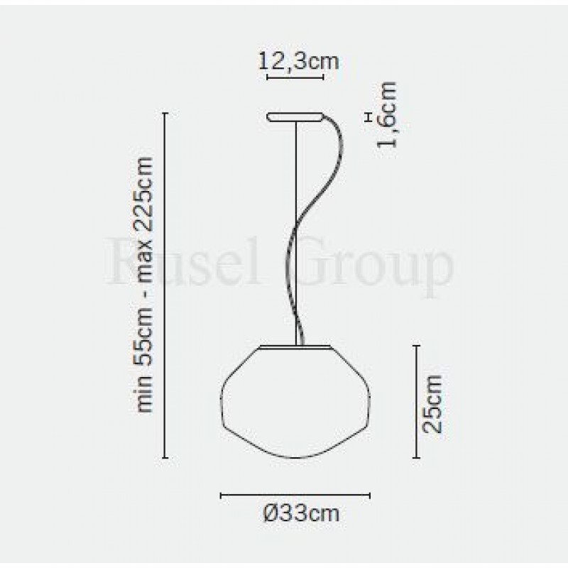 Подвесной светильник Fabbian Aerostat F27 A07 01