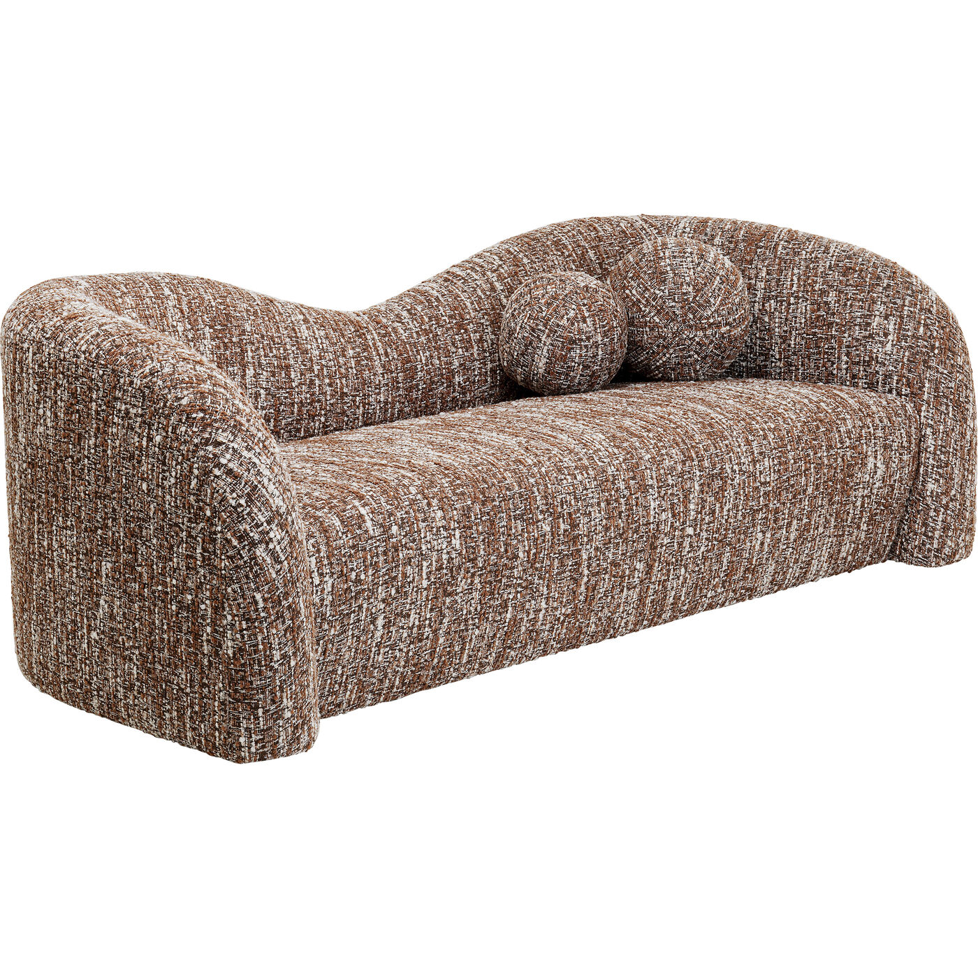 Диван 2-х местный Livia Melange Brown 201cm KARE 88035
