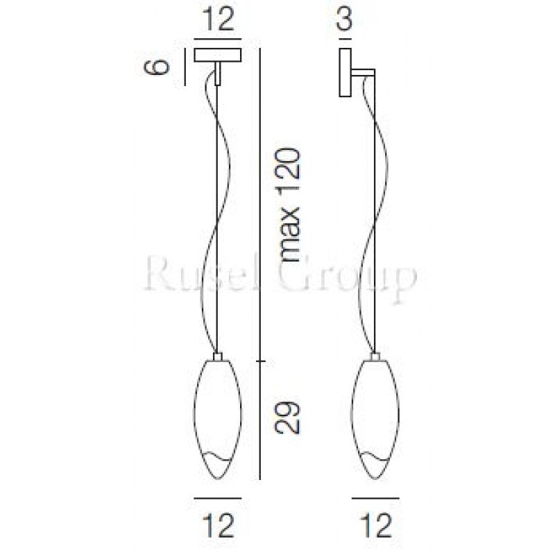Настенно-подвесной светильник Vistosi BACO SP