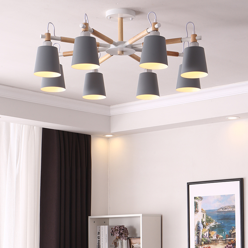 Люстра на штанге VARDA 8 lamps Green by ImperiumLoft