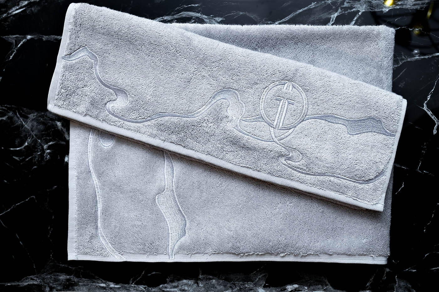 Полотенце Мелодия 70*140 серое Garda Decor 145ERT-00702