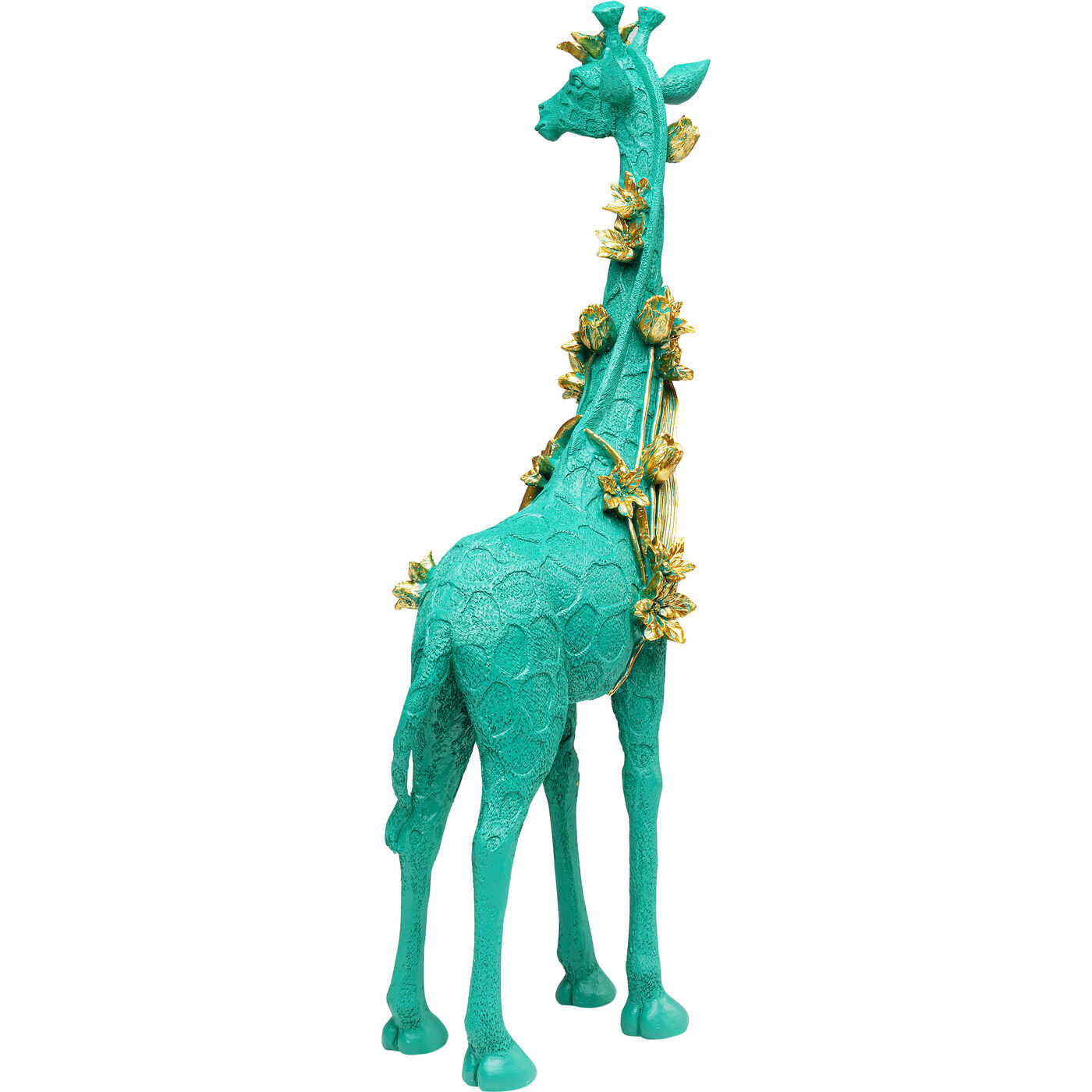 Фигура декоративная Flower Giraffe Green 76cm KARE 57257
