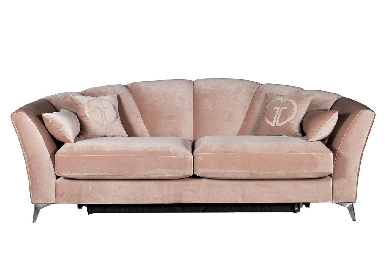 Диван Annette трехместный раскладной велюровый пыльная роза Garda Decor ANNETTE-3M-3K-ПЫЛ/РОЗОВЫЙ-Pad07