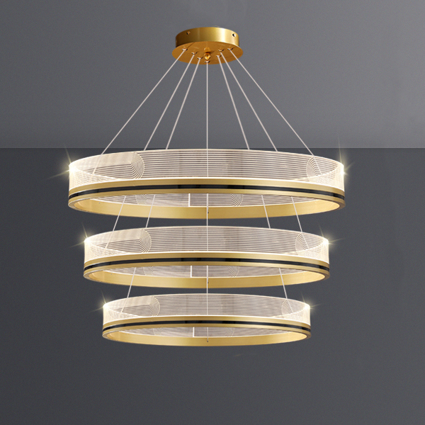 Подвесная люстра DILEMMA D40+60+80 Brass by ImperiumLoft