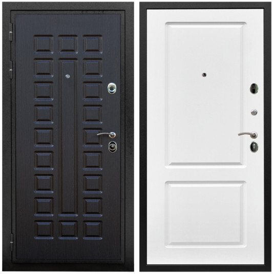 Дверь входная Graf Триумф МДФ 16 мм ФЛ-183 Венге / МДФ 16 мм ФЛ-117 Белый матовый