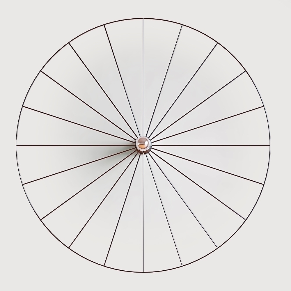 Бра Wheel 90 cm черный + цоколь 20 cm черный Aromas del Campo