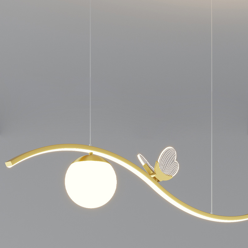 Подвесной светильник BABETTA WAVE Brass 3000К by ImperiumLoft