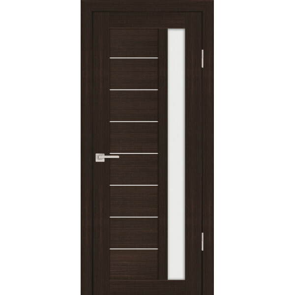 Межкомнатная дверь Graf PS-40 белый сатинат Венге Мелинга (2000 х 700)