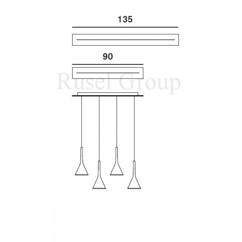 Подвесной светильник Foscarini Aplomb halogen sospensione