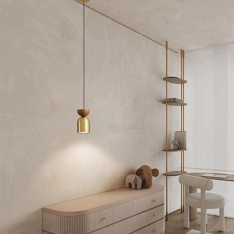 Подвесной светильник PIET WOOD Brass by ImperiumLoft