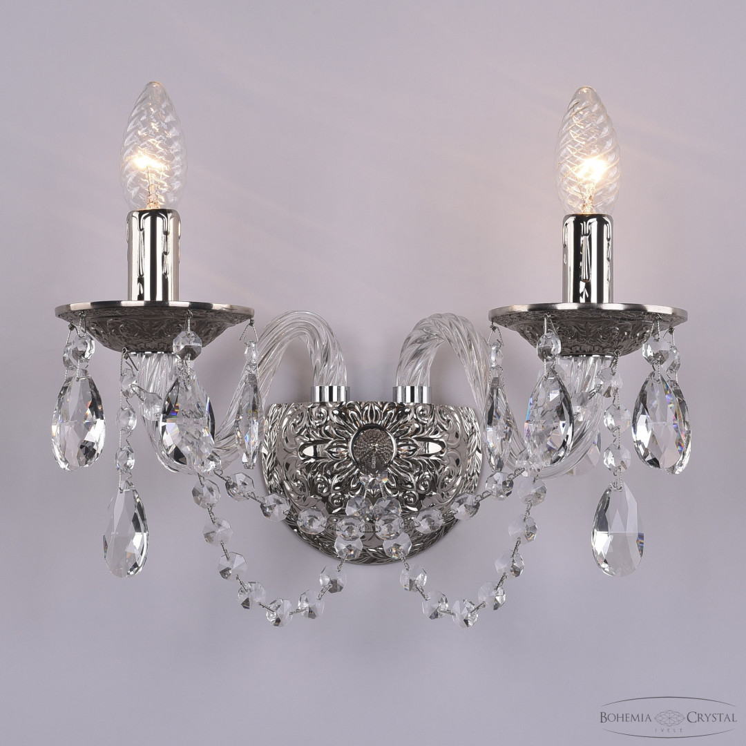 Бра хрустальные 16202B/2/141 Ni Bohemia Ivele Crystal