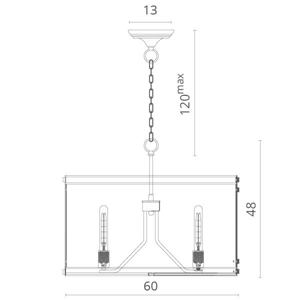 Подвесная люстра Divinare 8110/03 SP-4
