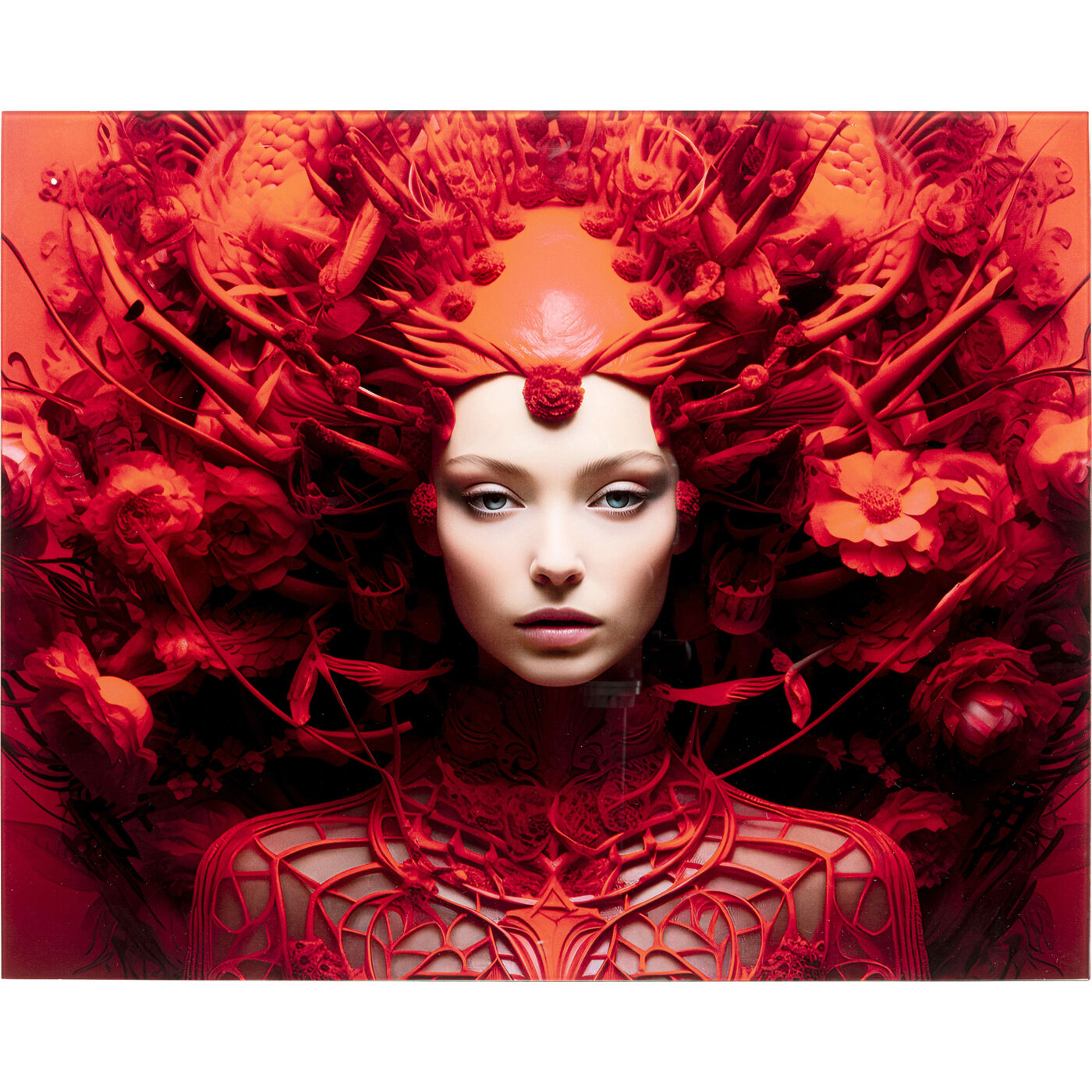 Картина стеклянная Red All Over 50x40cm KARE 57840