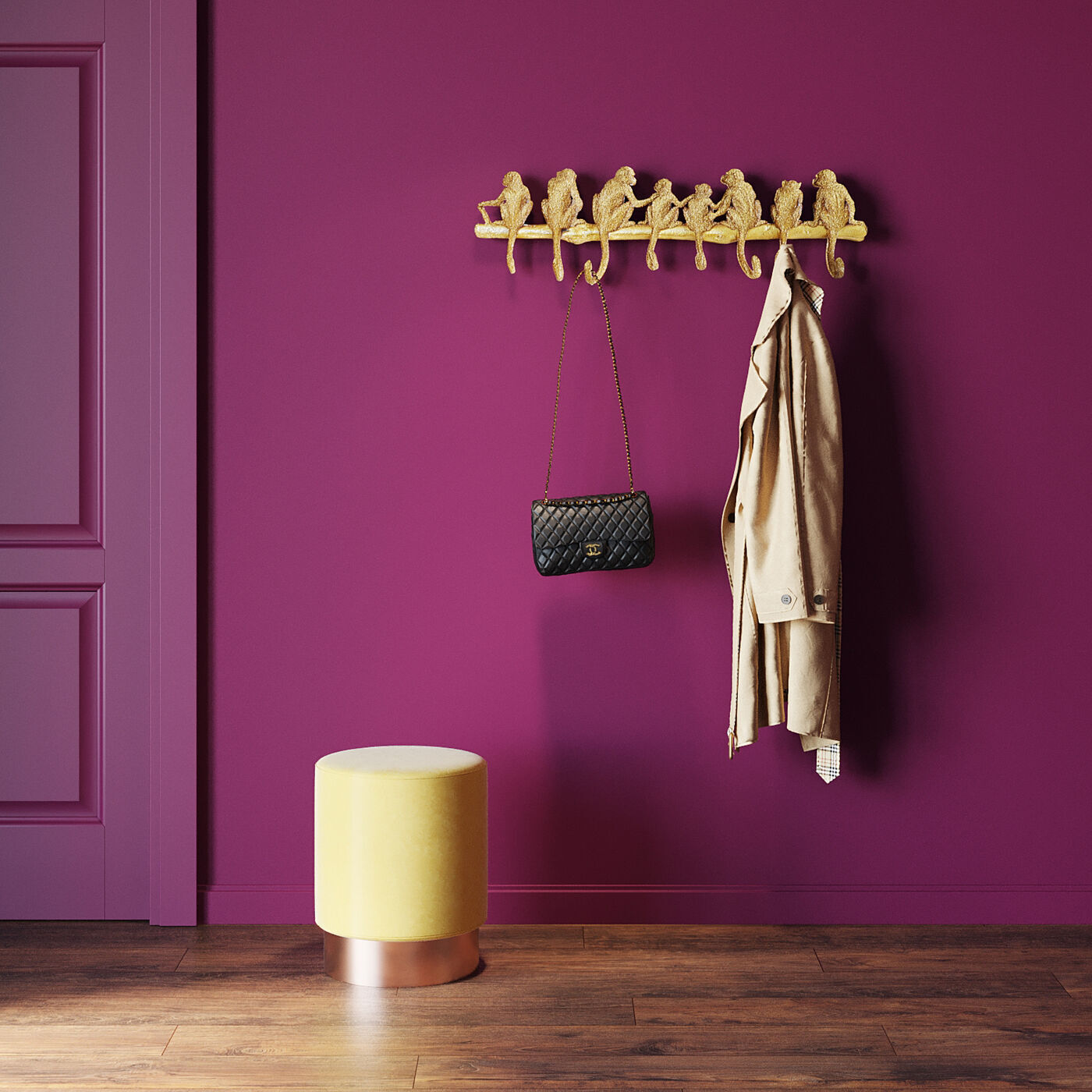 Вешалка настенная KARE Monkey 86205