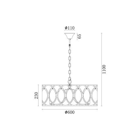 Подвесная люстра Vele Luce VL3153P10