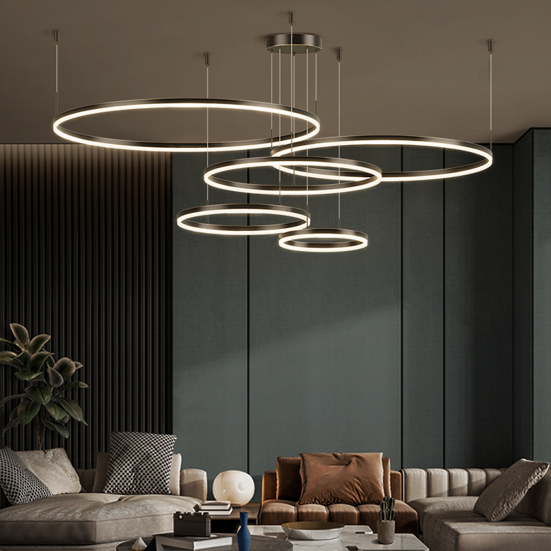 Подвесная люстра CRUISE BLACK LUX D60+80+100+120 by ImperiumLoft