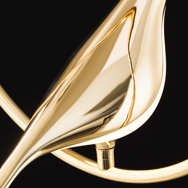 Подвесной светильник NOMI 3 gold black 3000К by ImperiumLoft