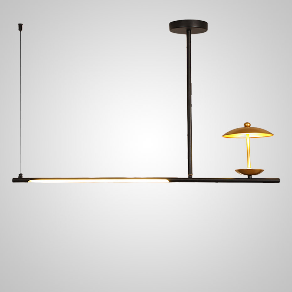 Подвесной светильник HETLEY B L2 Gold Black by ImperiumLoft