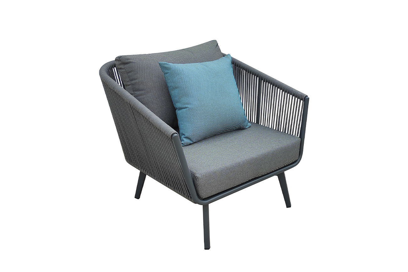 Кресло Arial уличное серое Garda Decor 129KN-02611