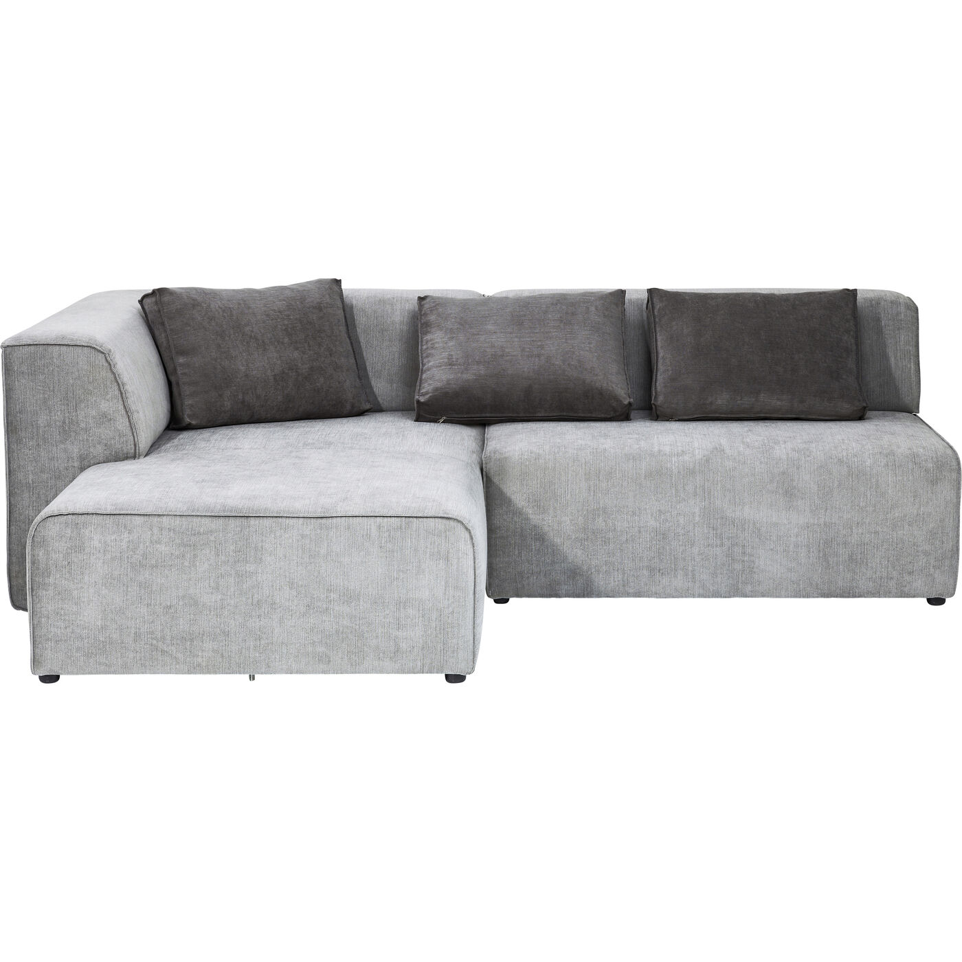Диван угловой левосторонний Infinity Ottomane Left Grey KARE 81324