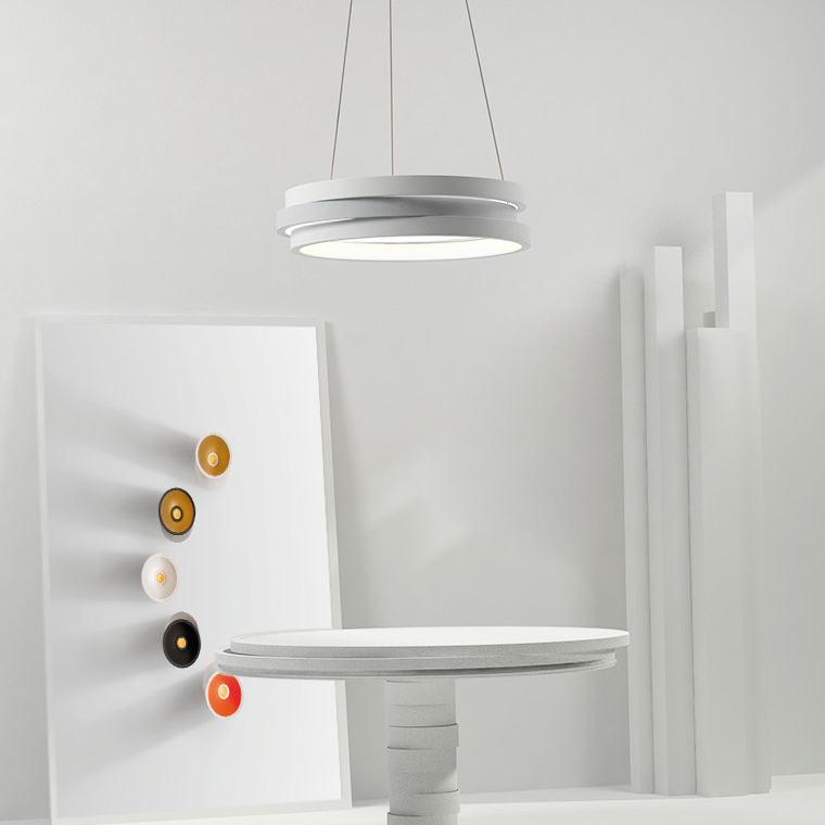 Подвесной кольцевой светильник GALO  D52,5 Black by ImperiumLoft