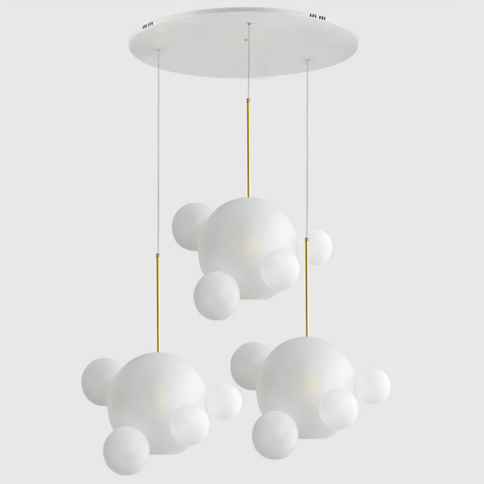 Подвесной светильник Bubble BOLLE BLS LAMP white glass circle by ImperiumLoft